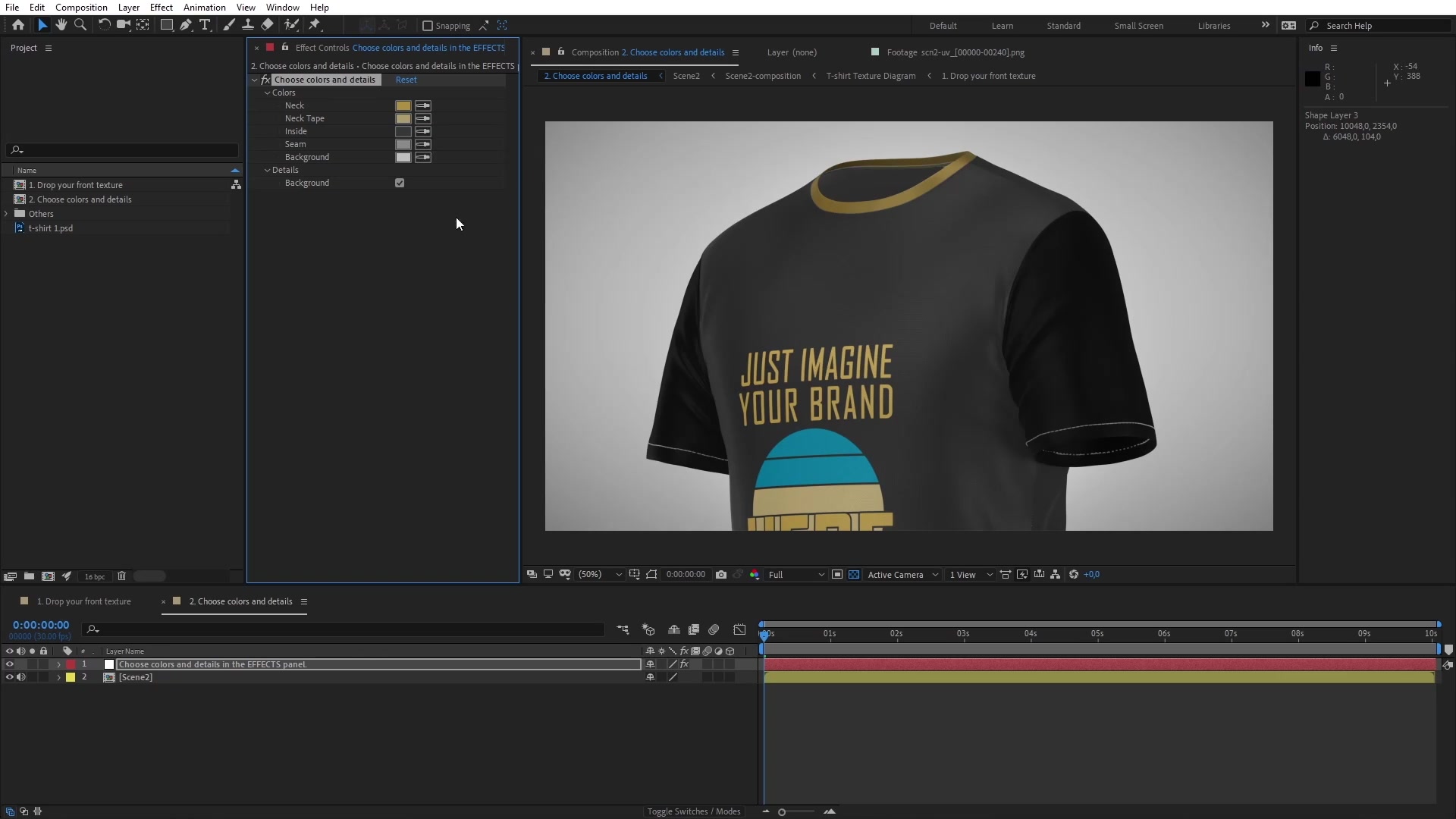 T shirt II 360 Close Mockup Template Animated Mockup SCENES Videohive 33216409 After Effects Image 8