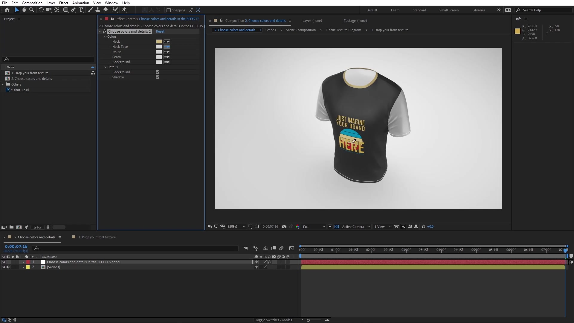 T shirt II Jib Up Mockup Template Animated Mockup SCENES Videohive 33226656 After Effects Image 6