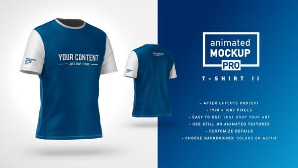 T shirt II Mockup Template Animated Mockup PRO - Download 32607556 Videohive