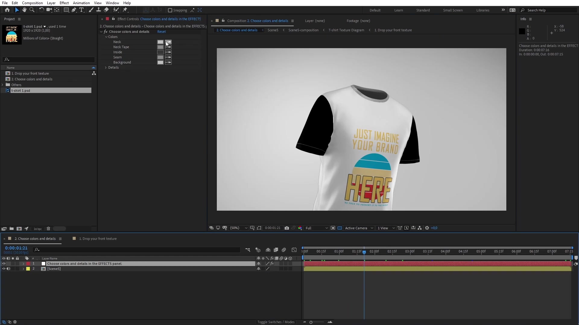 T shirt Travelling In Template Animated Mockup SCENES Videohive 33268368 After Effects Image 5