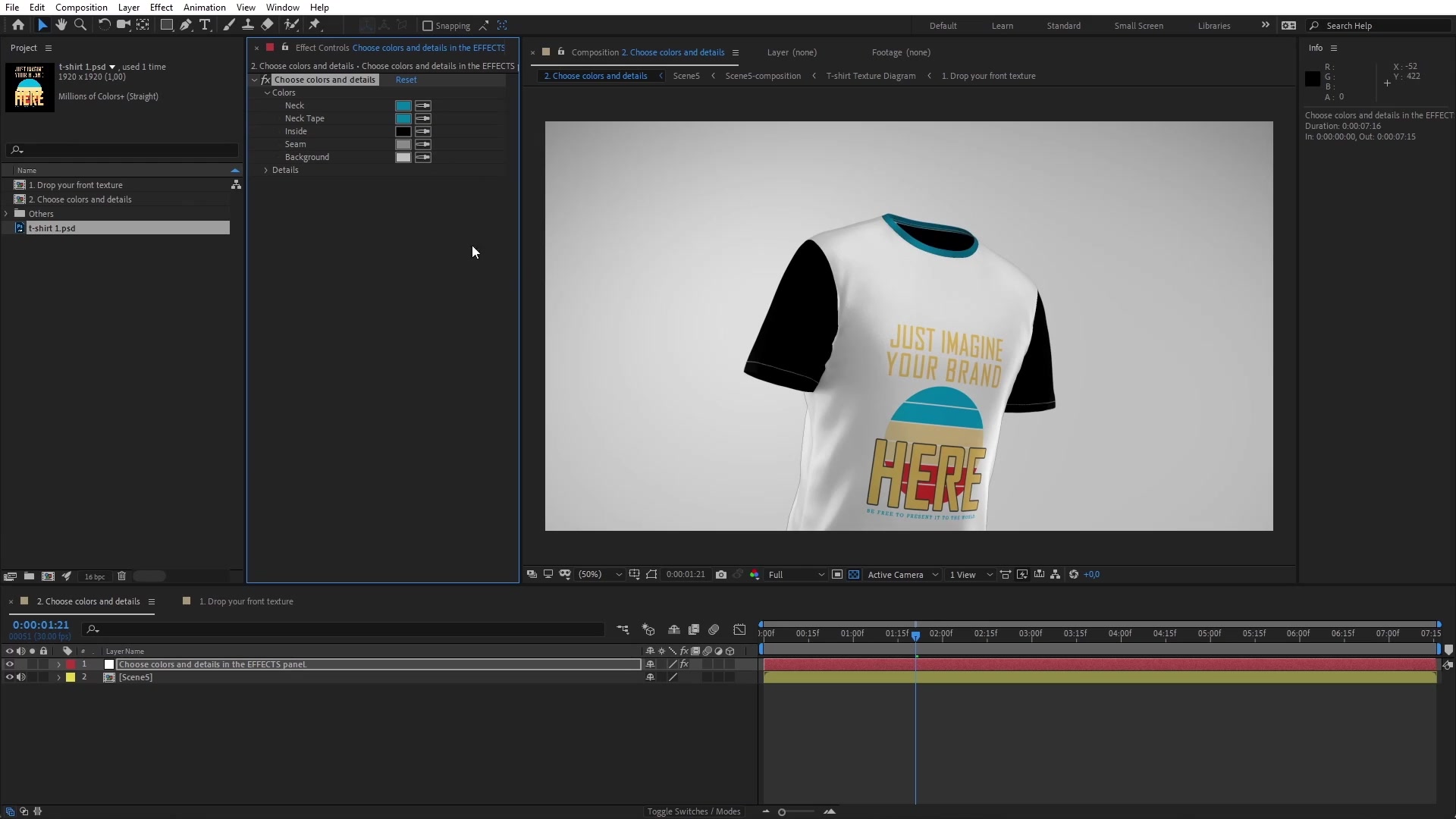 T shirt Travelling In Template Animated Mockup SCENES Videohive 33268368 After Effects Image 6