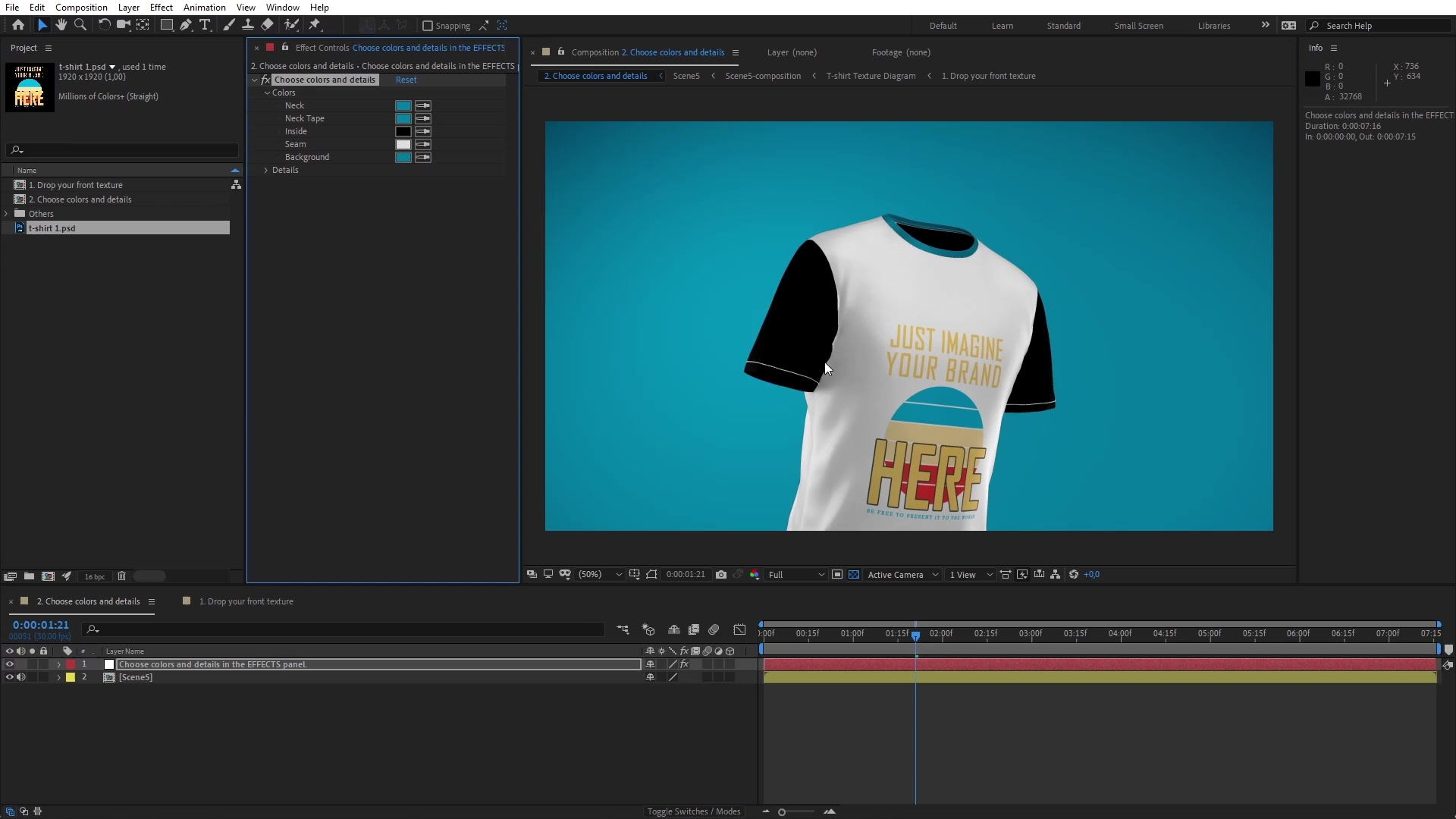 T shirt Travelling In Template Animated Mockup SCENES Videohive 33268368 After Effects Image 7