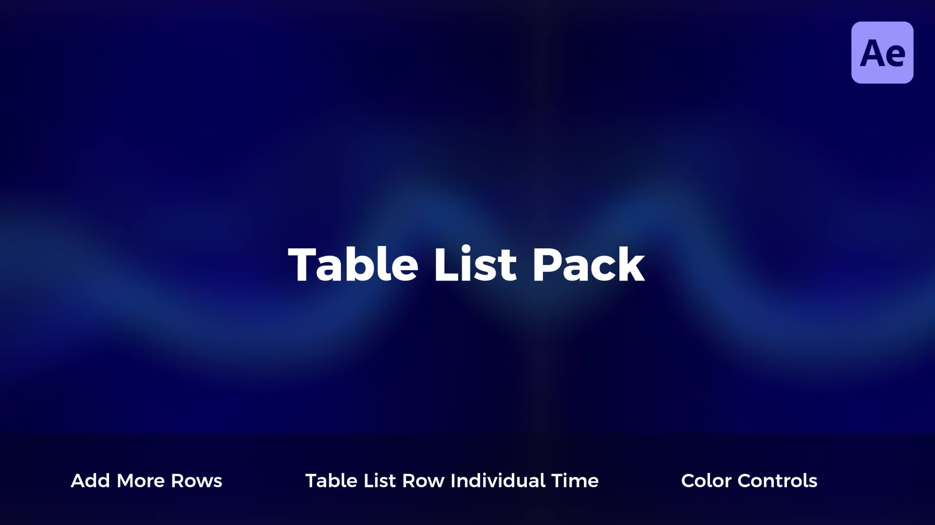 Table List Pack Videohive 42304899 After Effects Image 1