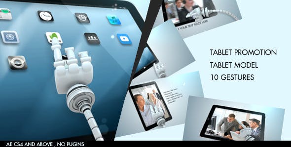 Tablet Promotion with Robotic Gestures - Download 5601287 Videohive