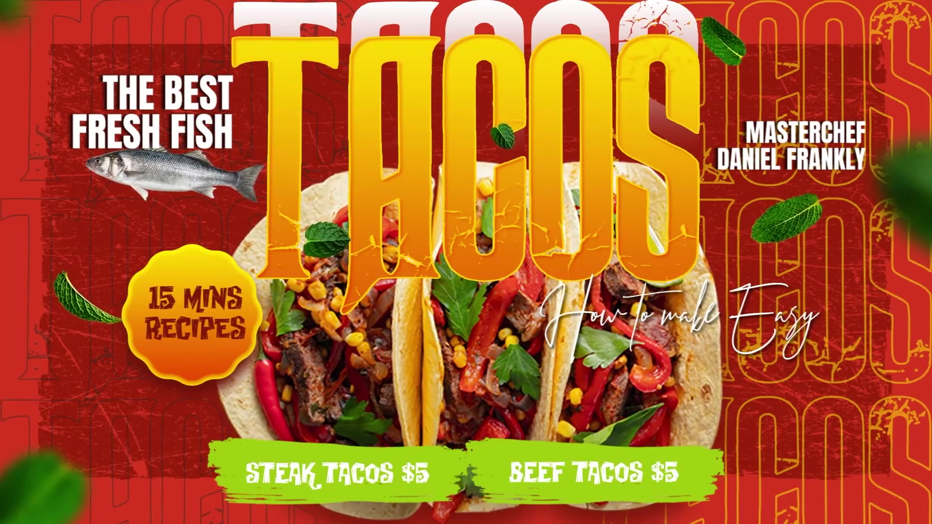 Tacos Facebook Banners Ad SlideShow Videohive 34791505 After Effects Image 3