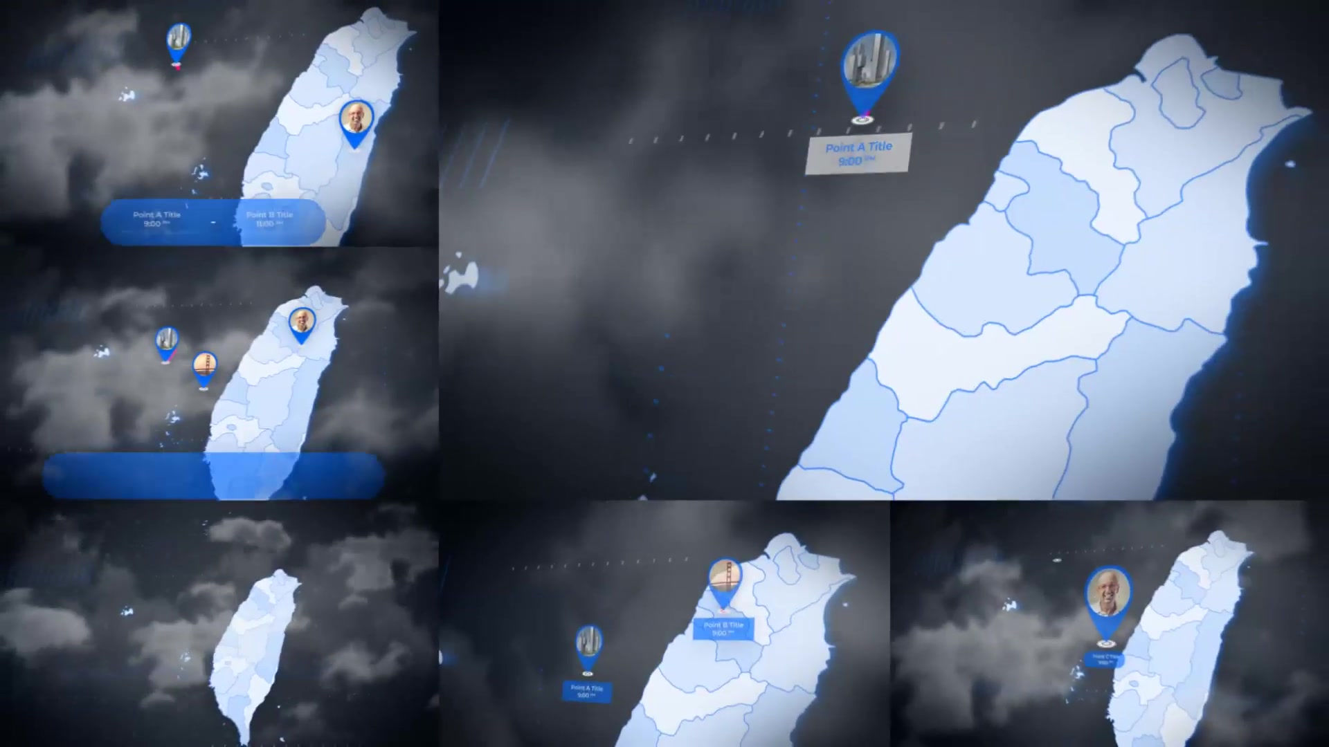 Taiwan Animated Map Republic of China ROC Map Kit Videohive 24306340 After Effects Image 8