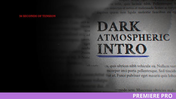 Taku / Dark Atmospheric Intro for Premiere - Download Videohive 24642710