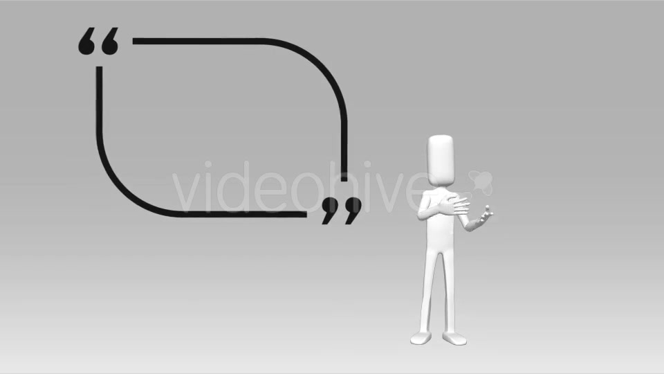 Talking Man With Speech Bubbles 2 Scene - Download Videohive 19169091