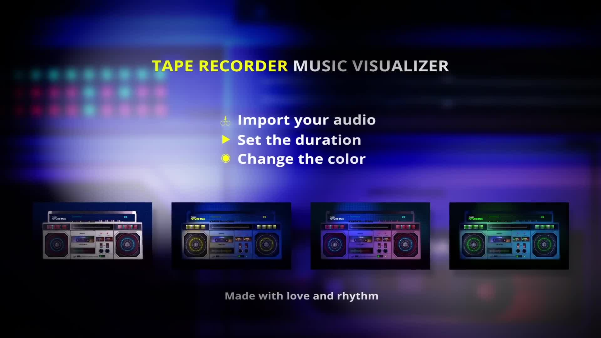 Tape Recorder Music Visualizer Videohive 23183638 After Effects Image 1