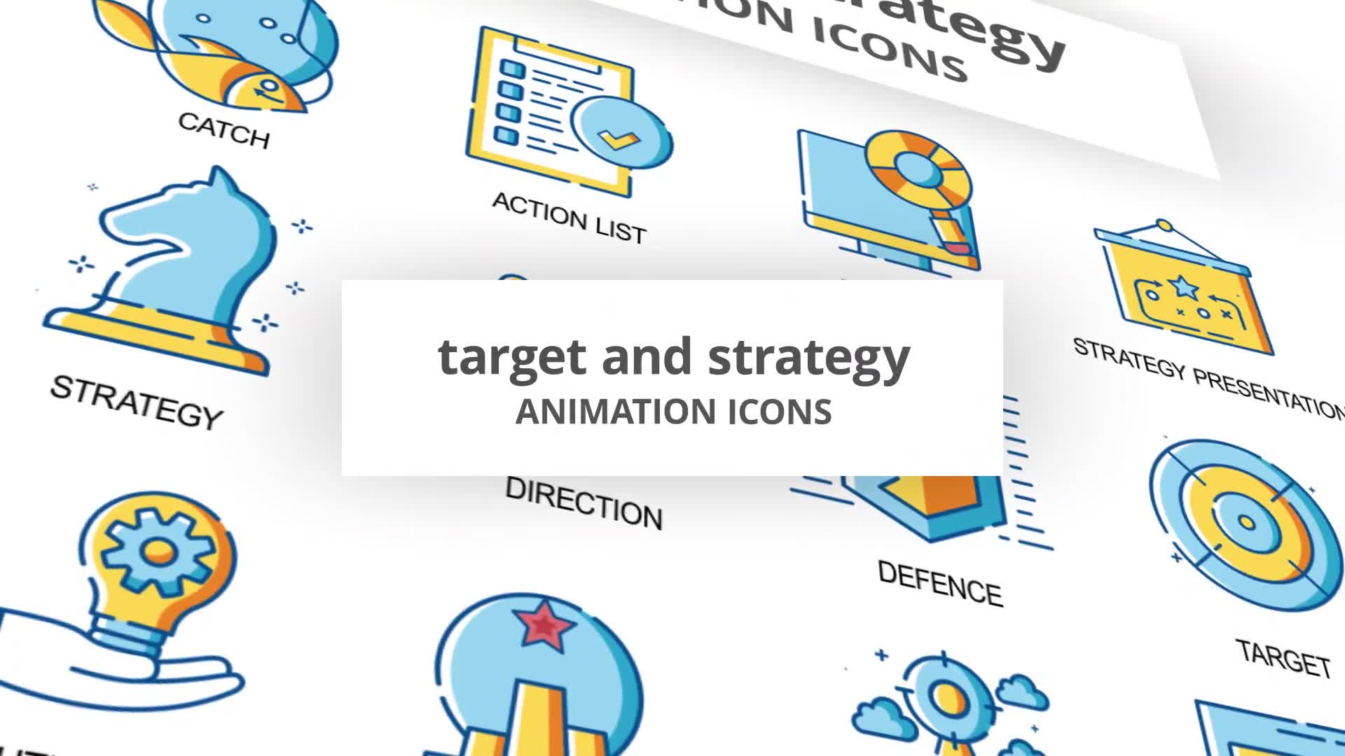 Target & Strategy Animation Icons Videohive 30261077 After Effects Image 1