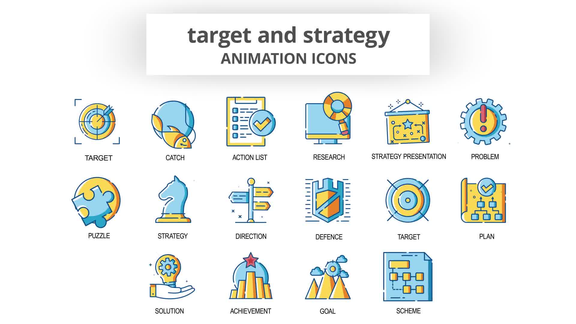 Target & Strategy Animation Icons Videohive 30261077 After Effects Image 10