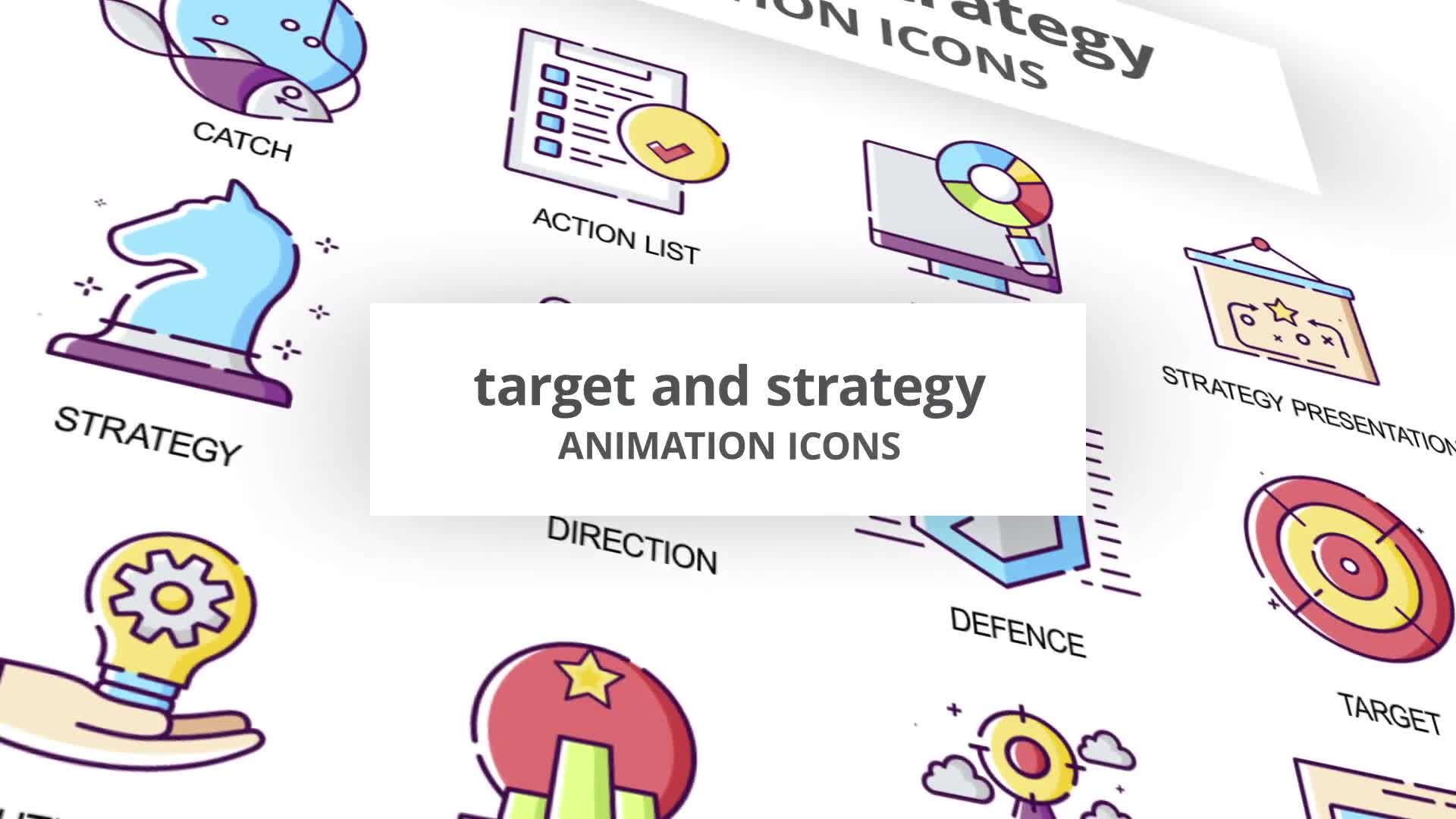 Target & Strategy Animation Icons Videohive 30041906 After Effects Image 1