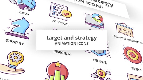 Target & Strategy Animation Icons - Videohive Download 30041906