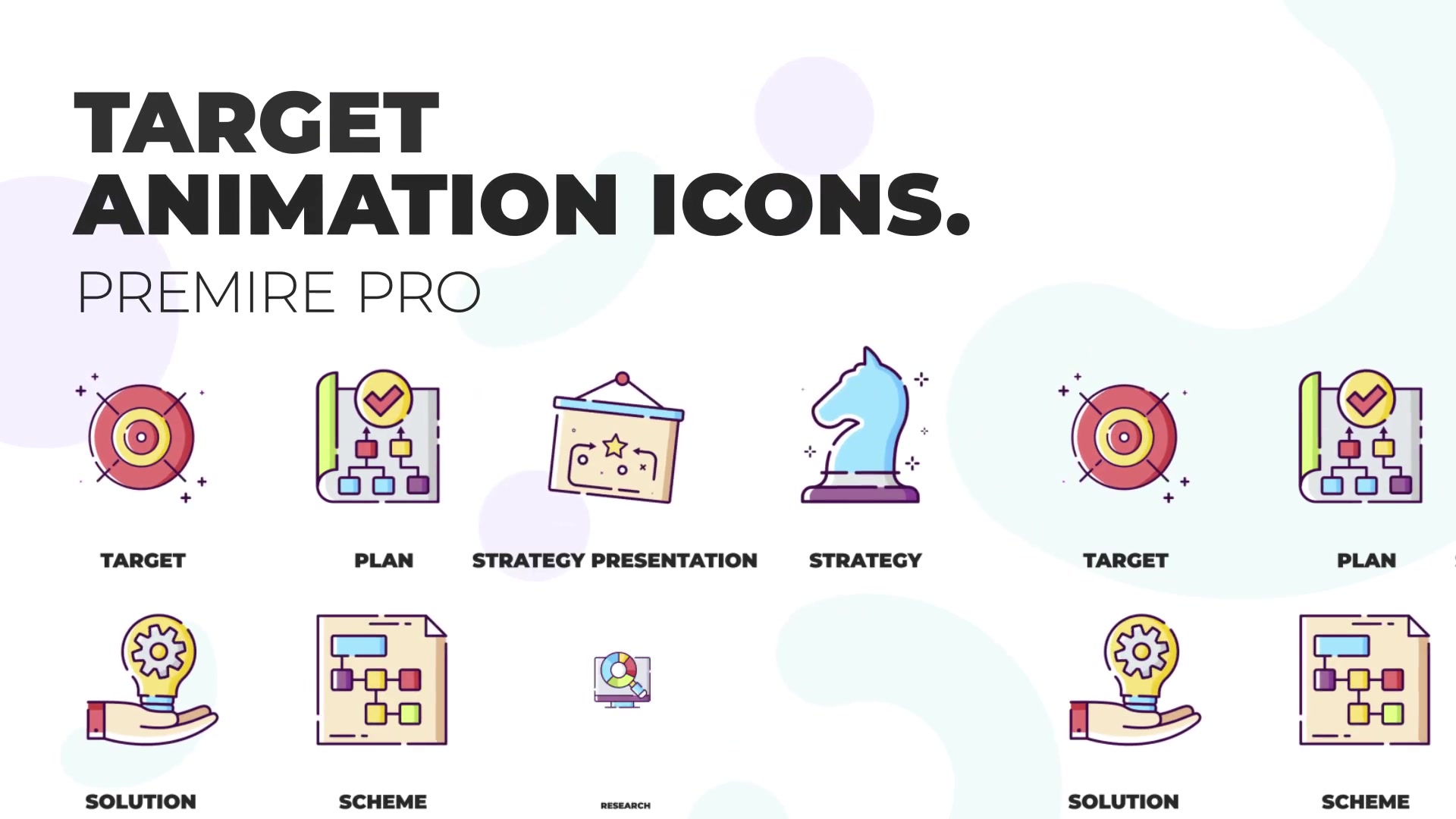 Target & Strategy MOGRT Icons Videohive 36824135 Premiere Pro Image 2