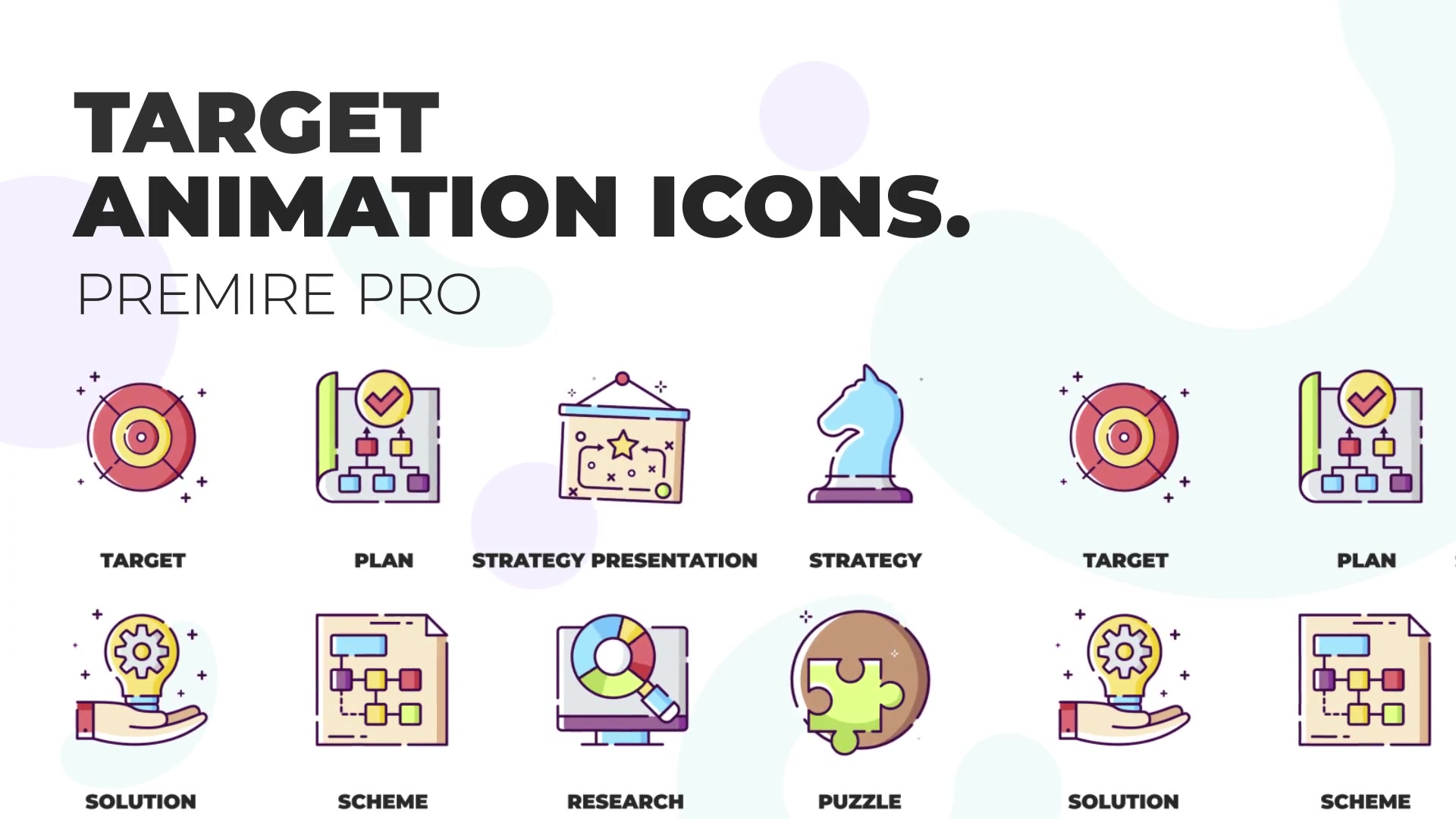 Target & Strategy MOGRT Icons Videohive 36824135 Premiere Pro Image 3