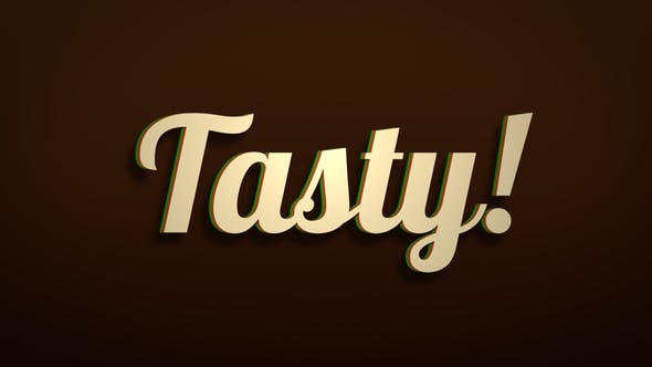 Tasty Animated Typeface - Download Videohive 29107107