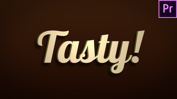 Tasty Animated Typeface for Premiere - 29155612 Videohive Download