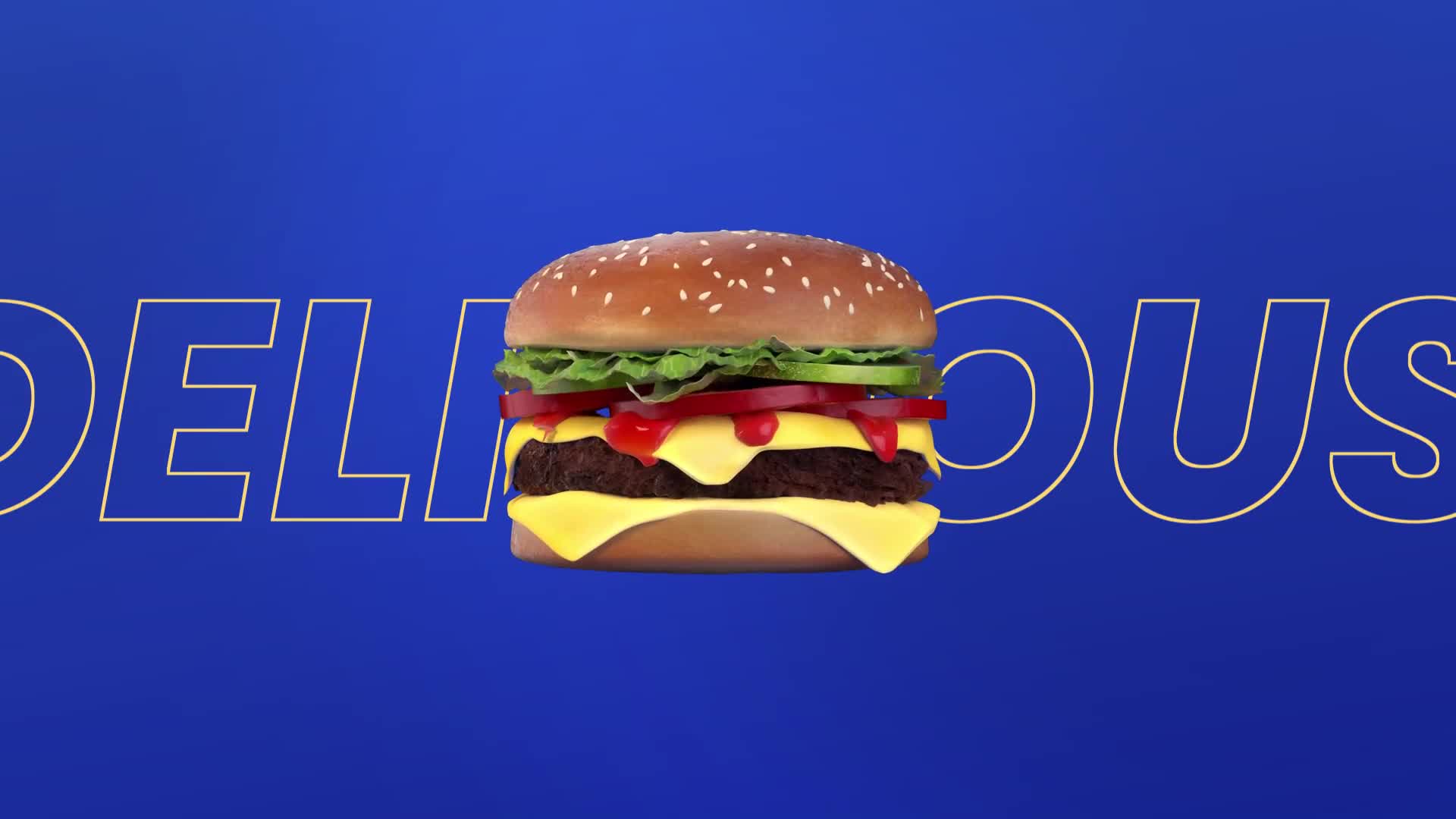 Tasty Burger 3D Intro Videohive 36230889 After Effects Image 1