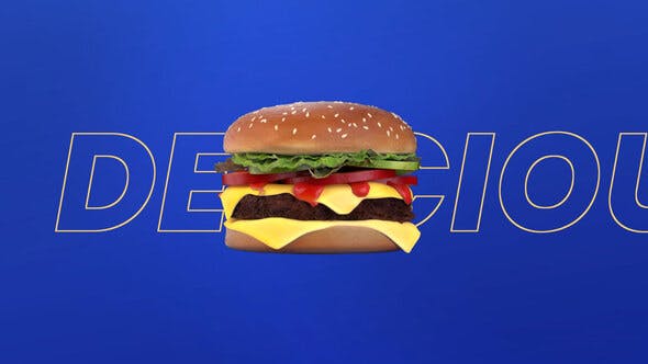 Tasty Burger 3D Intro - Download Videohive 36230889