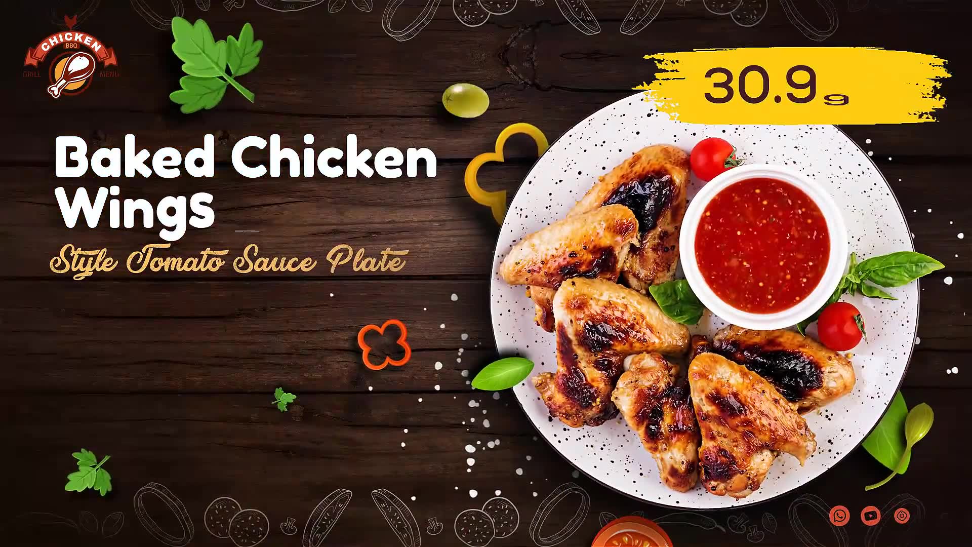 Tasty Chicken Dish Promo Videohive 33002011 After Effects Image 2