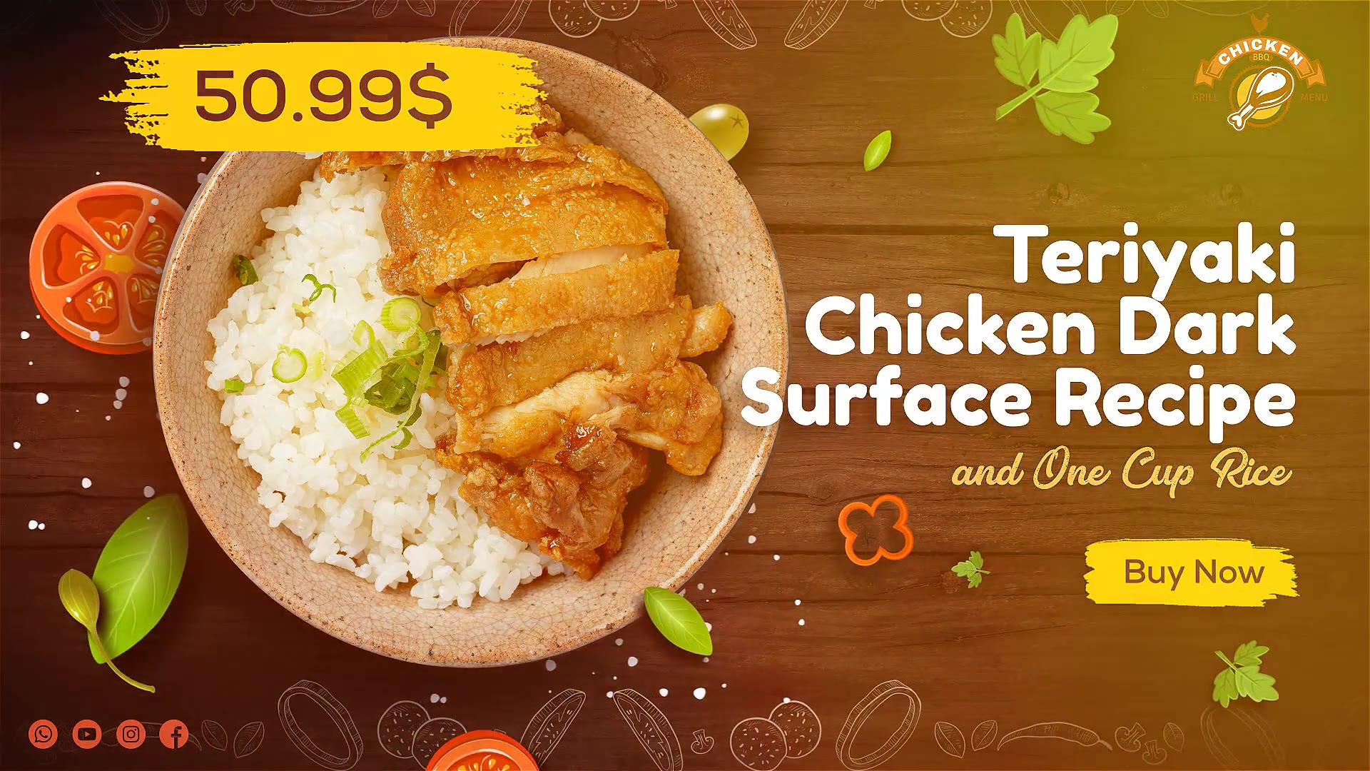 Tasty Chicken Dish Promo Videohive 33002011 After Effects Image 5