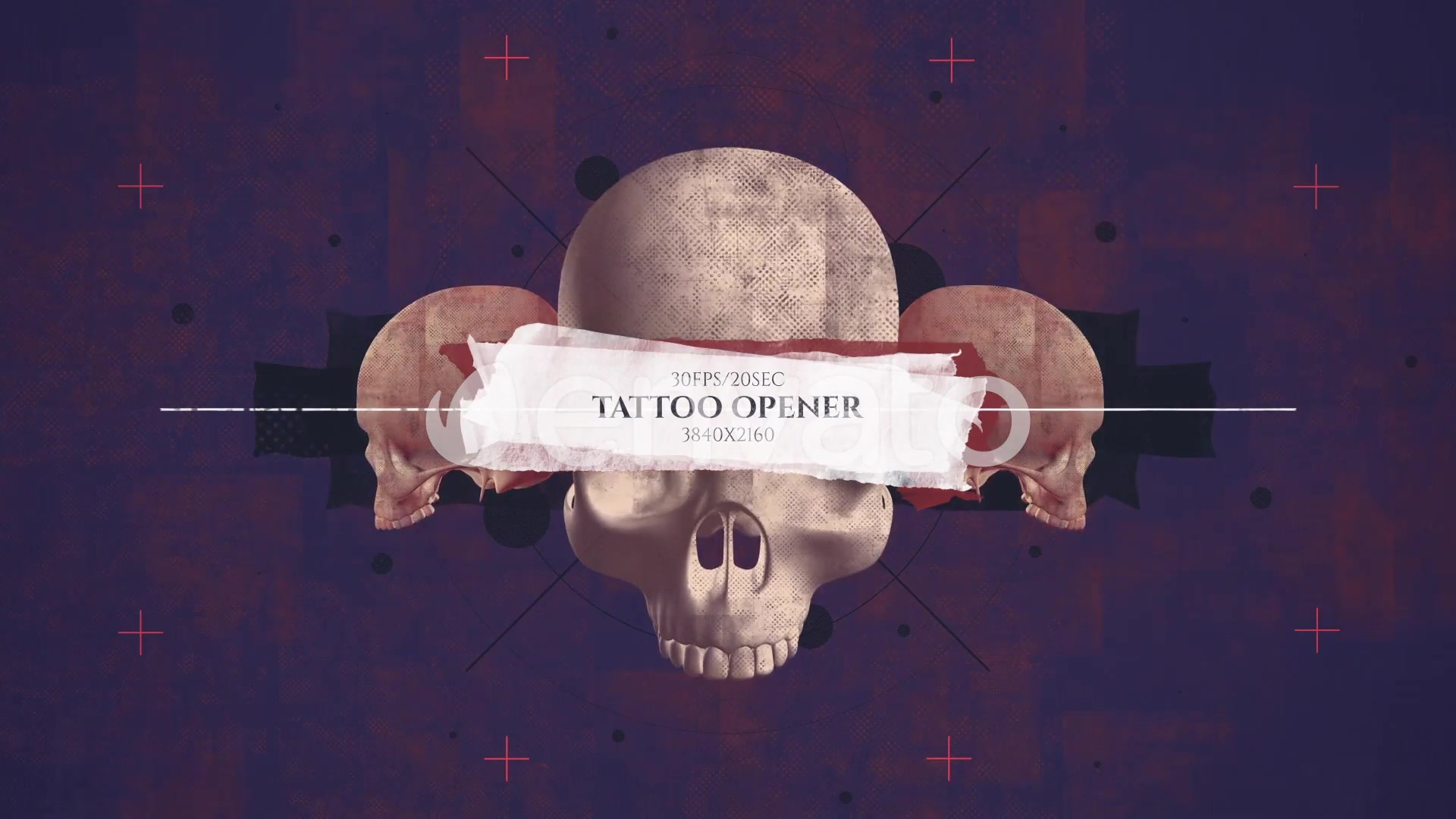 Tattoo Studio Opener/ Rock Pub/ Gothic Promo/ Biker Сlub/ Grunge/ Scull and Bones/ Roses/ Brush/ Ink Videohive 26862271 After Effects Image 4