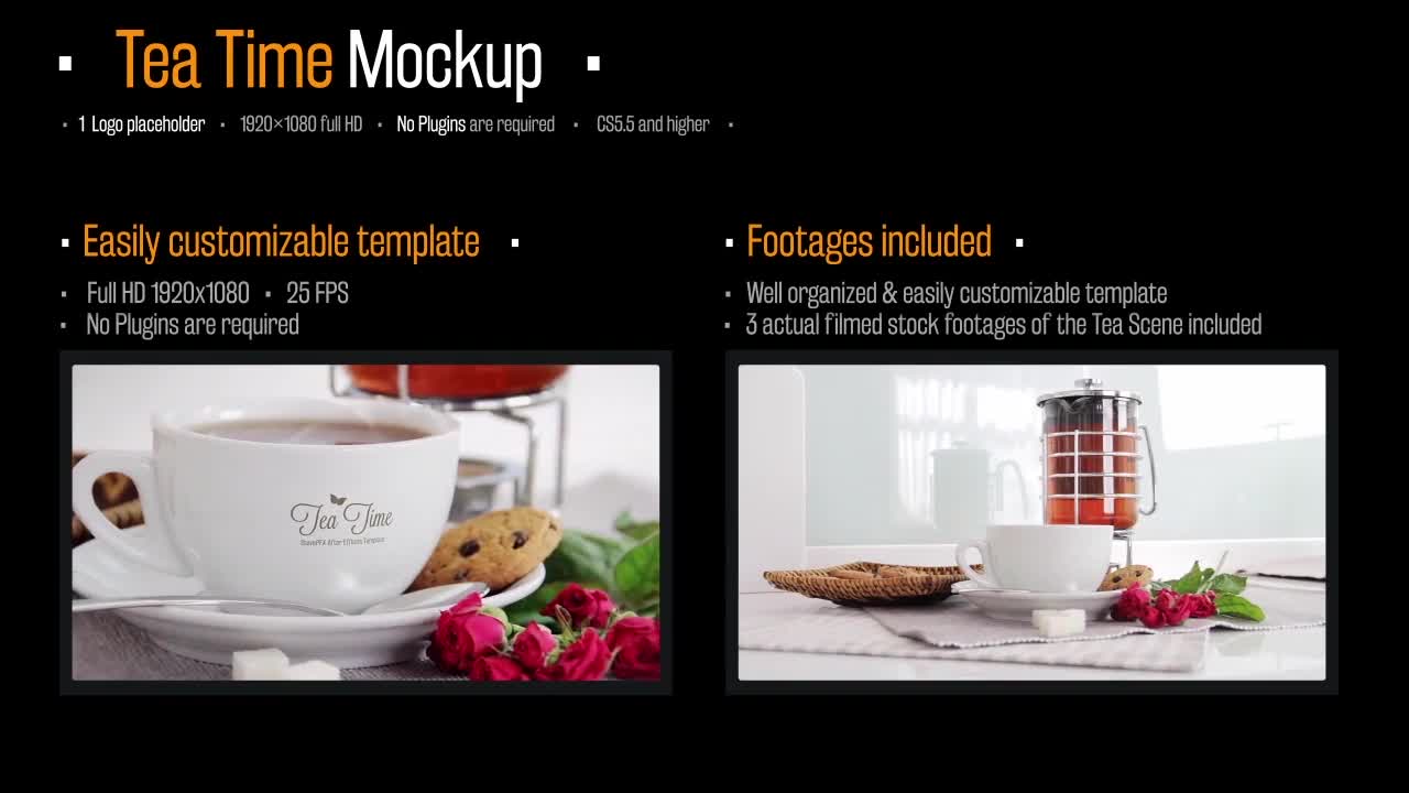 Tea Time Mockup Videohive 19705212 After Effects Image 1