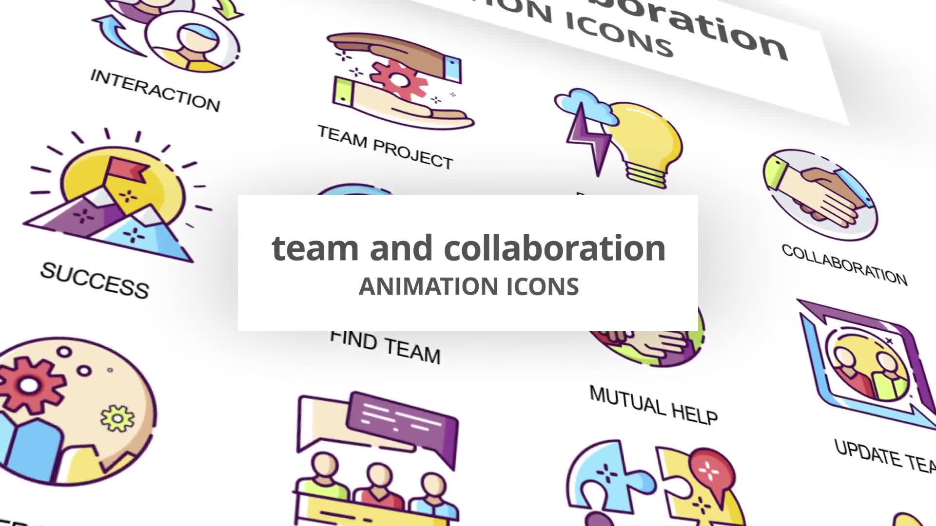 Team & Collaboration Animation Icons Videohive 29201951 After Effects Image 1