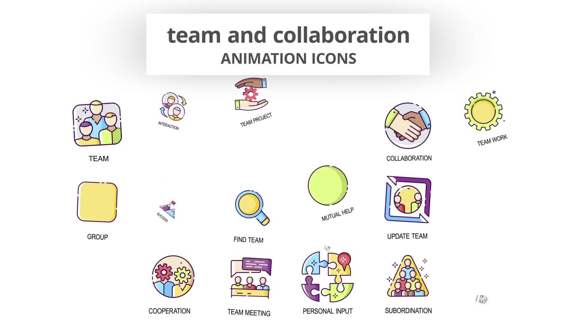 Team & Collaboration Animation Icons Videohive 29201951 After Effects Image 11