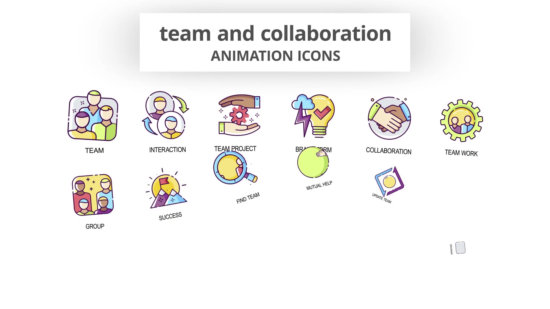 Team & Collaboration Animation Icons Videohive 29201951 After Effects Image 4
