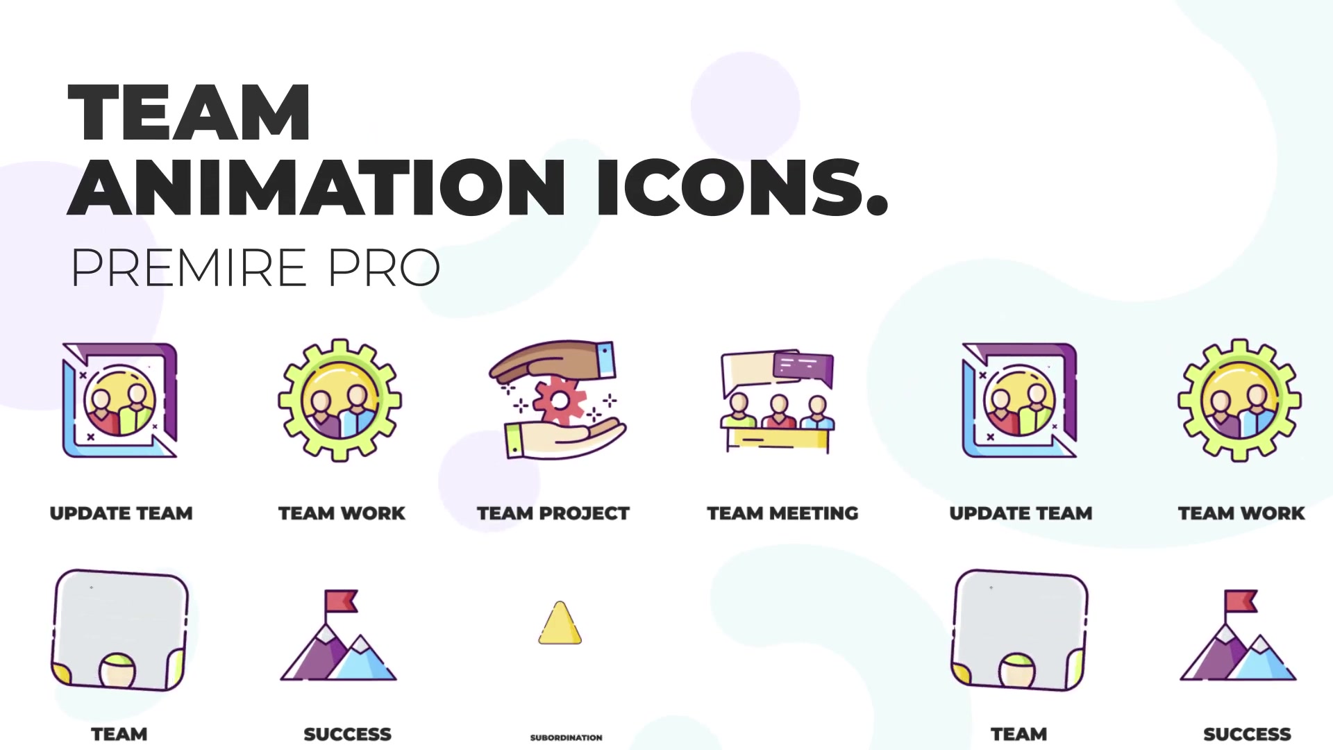 Team & Collaboration MOGRT Icons Videohive 36823083 Premiere Pro Image 2