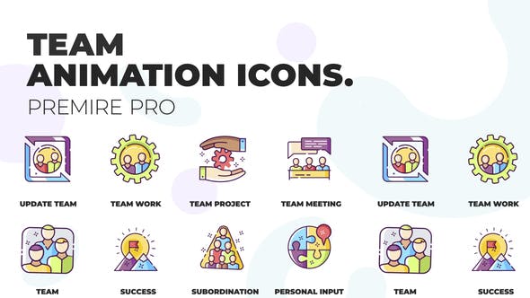 Team & Collaboration MOGRT Icons - Videohive Download 36823083
