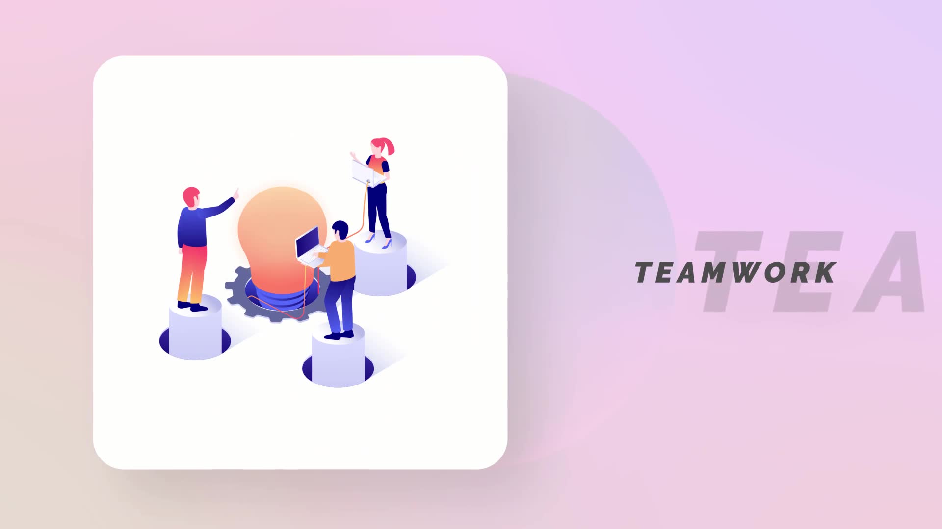 Team progress Isometric Concept Videohive 33963035 After Effects Image 11
