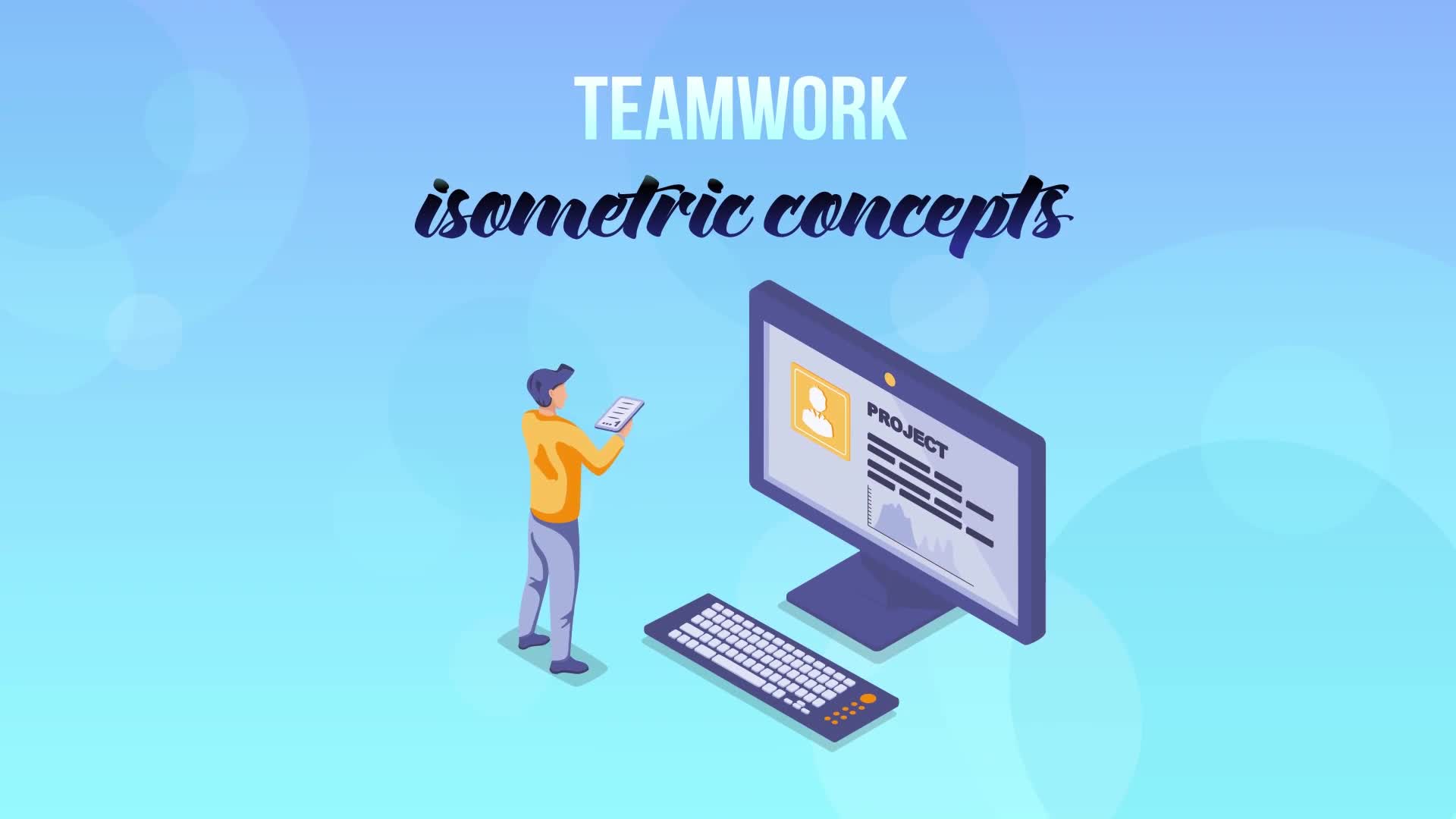 Teamwork Isometric Concept Videohive 27529370 After Effects Image 1