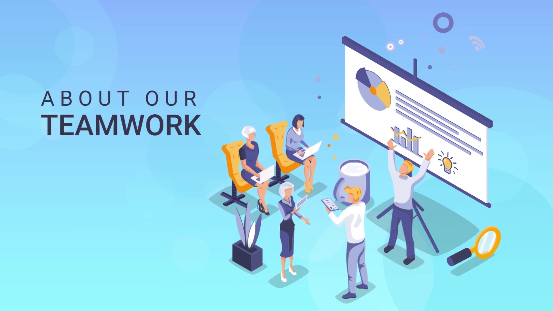 Teamwork Isometric Concept Videohive 27529370 After Effects Image 11
