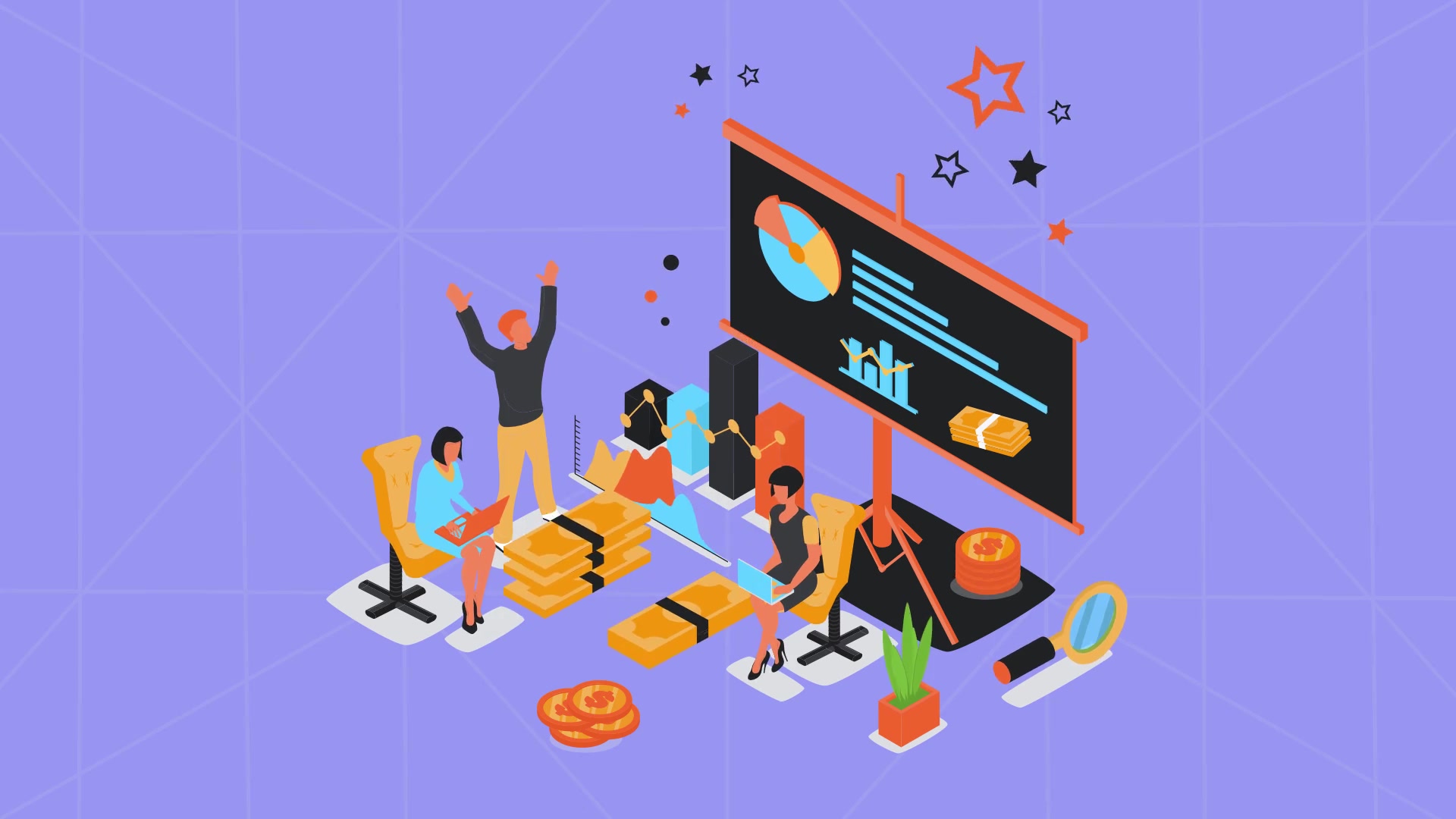 Teamwork Isometric Concept Videohive 28232002 After Effects Image 10