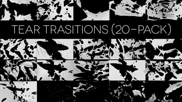 Tear Transitions (Pack of 20) - Download Videohive 6267581