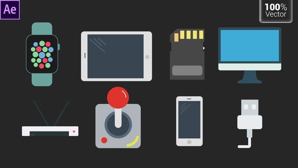 Tech Animated Icons - 33569054 Download Videohive
