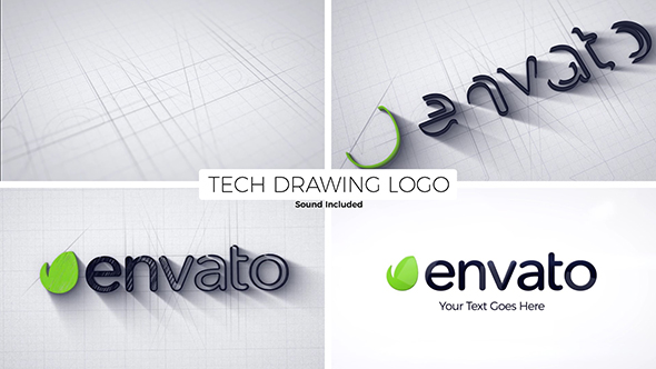 Tech Drawing Logo - Download Videohive 21457792