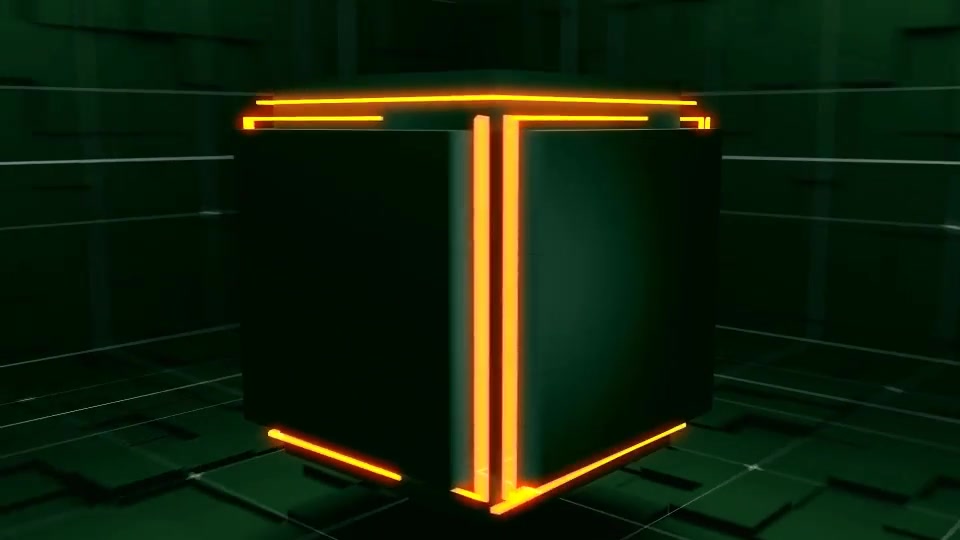 Tech Neon Cube Logo Videohive 32229601 DaVinci Resolve Image 4