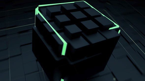 Tech Neon Cube Logo - Download Videohive 33893438