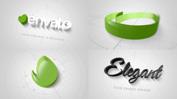 Technical Elegant Logo 3D Opener - Download Videohive 22066596