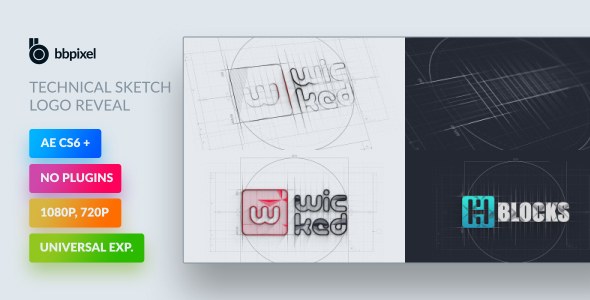 Technical Sketch Logo Reveal - Download Videohive 19566375