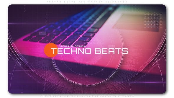 Techno Beats HUD Opener Slideshow - Download Videohive 23555634