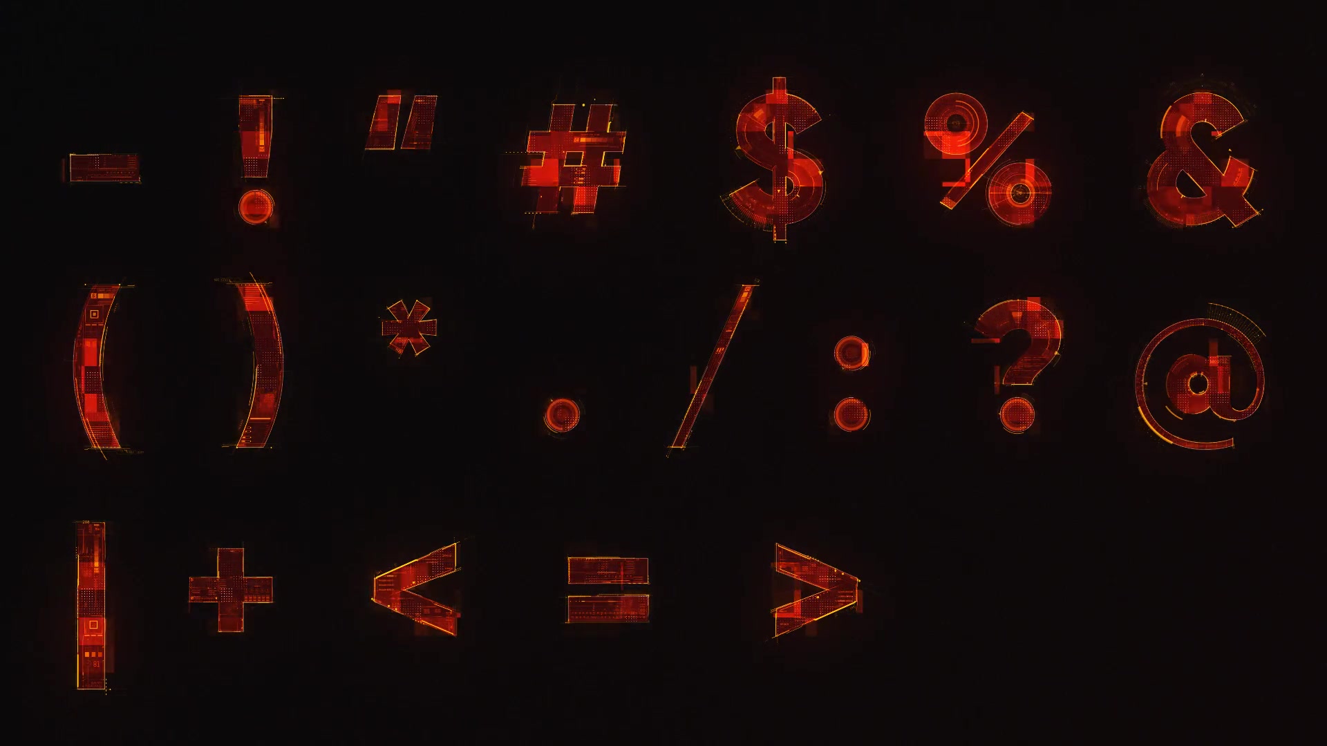 Techno Digital Animated Alphabet Videohive 22592914 After Effects Image 6