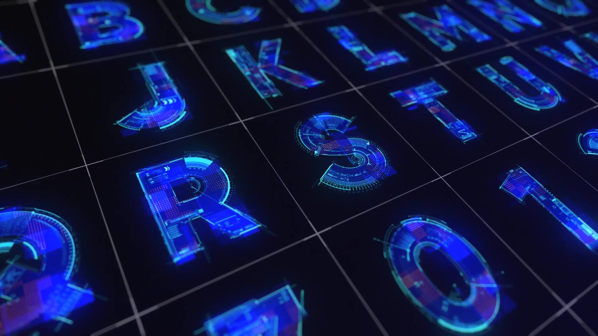 Techno Digital Animated Alphabet Videohive 22592914 After Effects Image 9