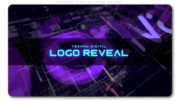 Techno Digital Logo Reveal - 22649844 Videohive Download