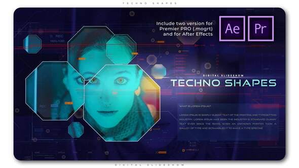 Techno Shapes Digital Slideshow - Videohive 28805782 Download