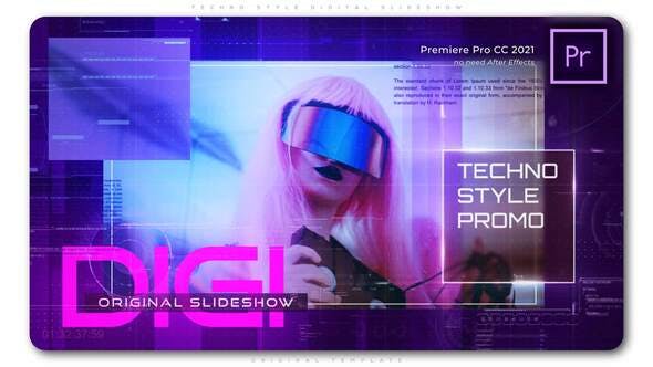 Techno Style Digital Slideshow - Videohive 33119940 Download