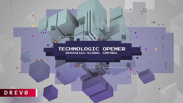 Technologic Opener/ Blockchain Cubes Bitcoin Ethereum NFT Corporate Urban City Modern Hitech AI Info - Download Videohive 37961662